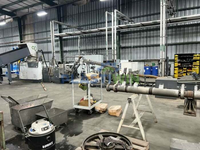 Used Erema ISEC EVO 302 E Pelletizing System