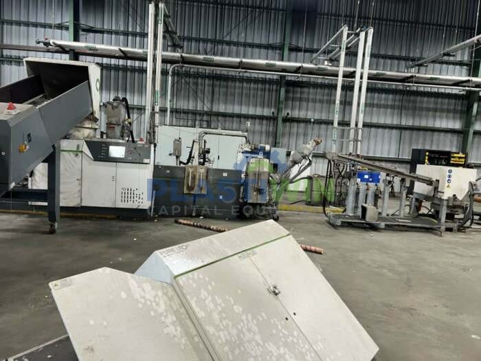 Used Erema ISEC EVO 302 E Pelletizing System