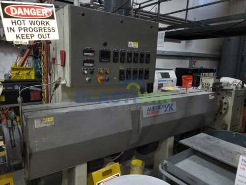 Used 3" American Kuhne AK 300 30:1 A/C EXT Single Screw Extruder