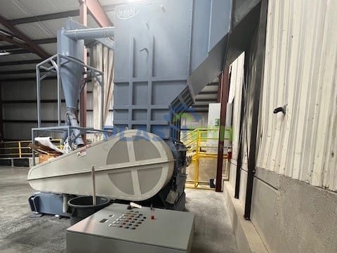 175 HP Herbold SMS 80/120 Granulator with Blower and Cyclone