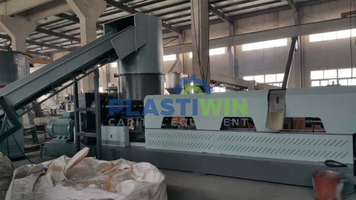 160mm Purui Model SJ160 Single Screw Pelletizing Line