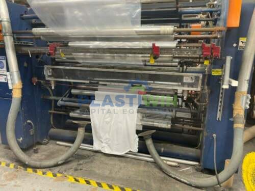 Used 4.5” Gloucester 200 HP 30:1 L/D Complete Blown Film Extrusion Line