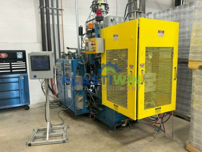 Used Rocheleau Model SPB-2 Reciprocating Screw Blow Molding Machine