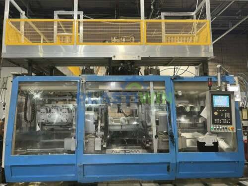 Used Automa AT 700 D Continuous Extrusion Shuttle Blow Molding Machine