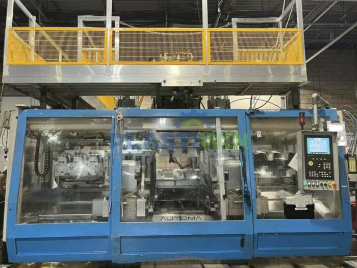 Used Automa AT 700 D Continuous Extrusion Shuttle Blow Molding Machine