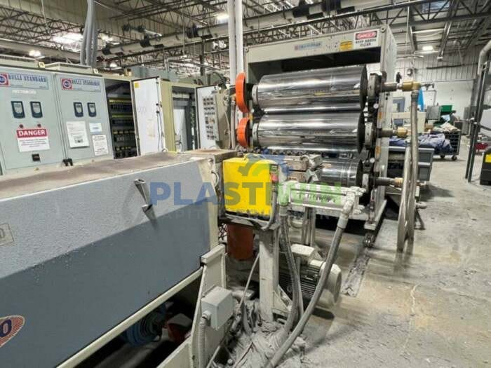 Used 48" Wide Rulli Standard Complete Sheet Extrusion Line