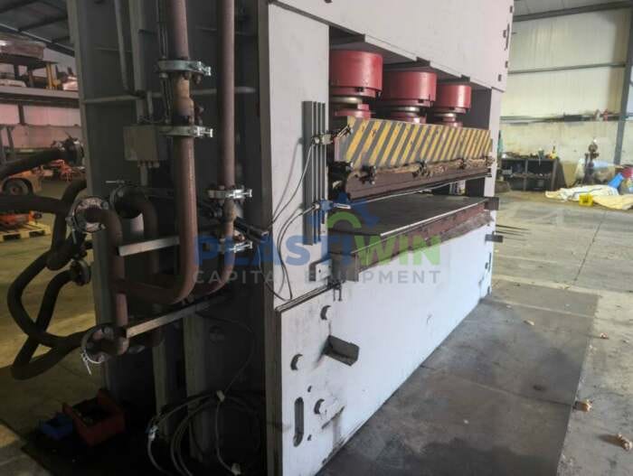 Used 400 Ton Linyi Jinlun BY21-4x8 Hot Press