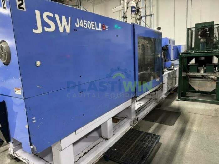 Used 450 Ton JSW J450ELII Electric Injection Molding Machine