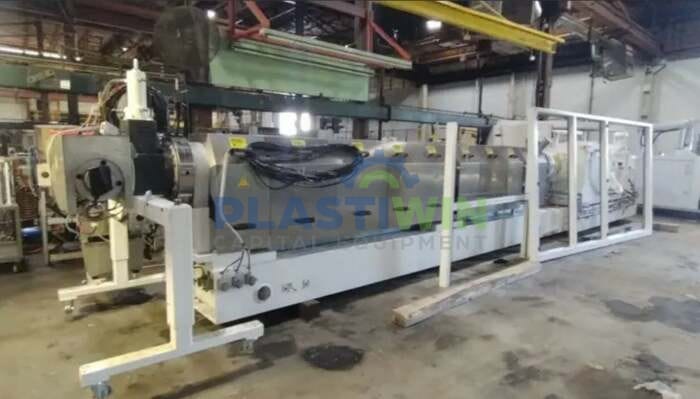 Used 110mm Krauss Maffei ZE110Ax53D-UT Twin Screw Extruder