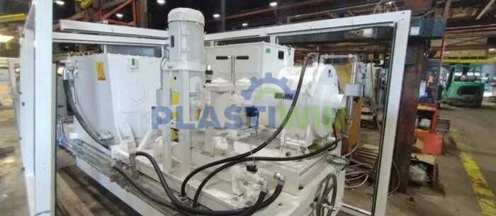 Used 110mm Krauss Maffei ZE110Ax53D-UT Twin Screw Extruder