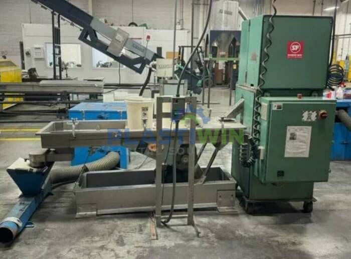 Used 60mm Leistritz Model ZSE60 GL-36D Twin Screw Extruder Complete Pelletizing Line