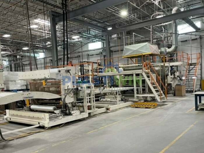 Used 80" Davis Standard 130MM45T Sheet Line with 5" 34:1 Extruder