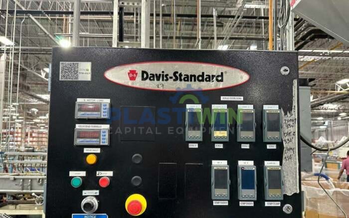 Used 3" Davis Standard Super Blue 75 24:1 Single Screw Extruder