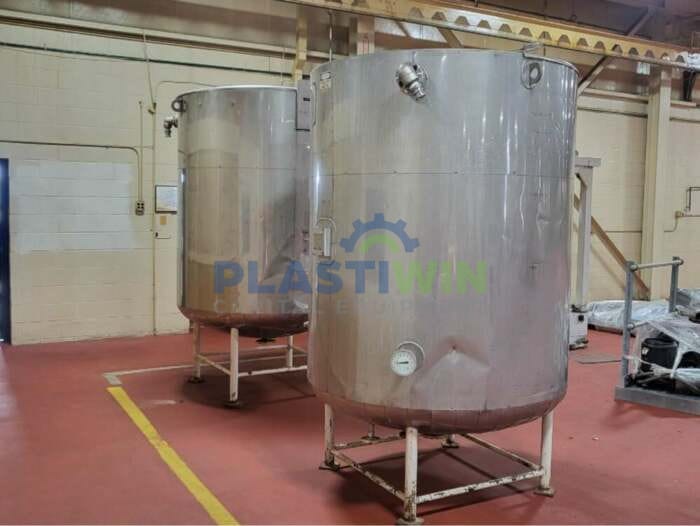 500 Gallon Stainless Steel Jacketed Tanks