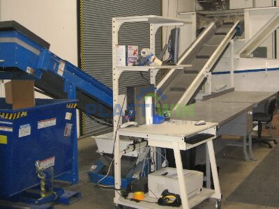 Used 75 HP Vecoplan RG52-75 SPK Single Shaft Shredder with Conveyors