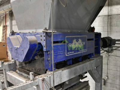 Used 80 HP Shred Tech Quad Shaft STQ-75E Shredder