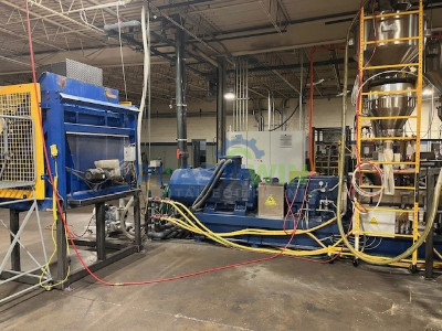 Used 71mm Cowell CWT75 Plus Twin Screw Pelletizing Line