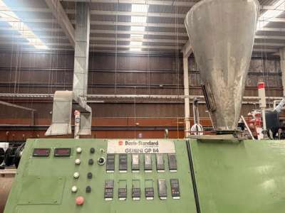 Used 1.5 Meters Wide Davis Standard Crystal PVC Cast Film Extrusion Line