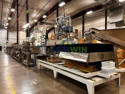 Used 75mm Emena Single Screw Extruder Drip Irrigation Pipe Extrusion Line