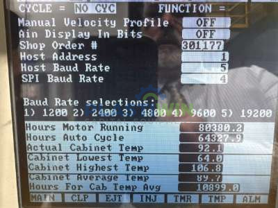 Used 85 Ton Cincinnati Milacron Vista Sentry Horizontal Injection Molding Machine