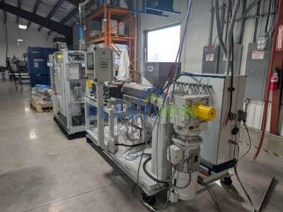 Used Boston Matthews Model EP 6-40 Peek Rod Extrusion Line