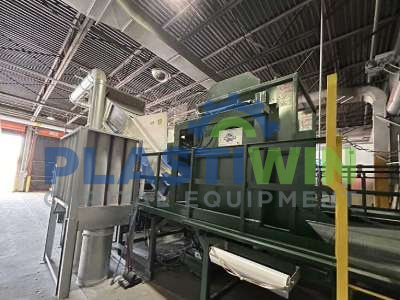 Used 100 HP Vecoplan Model RG52/100 Single Shaft Shredder System
