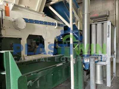 Used 100 HP Vecoplan Model RG52/100 Single Shaft Shredder System