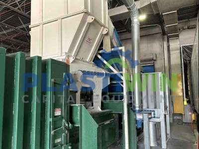 Used 100 HP Vecoplan Model RG52/100 Single Shaft Shredder System
