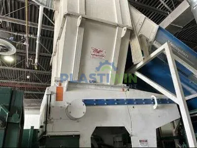 Used 100 HP Vecoplan Model RG52/100 Single Shaft Shredder System