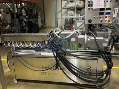 Used 27mm Leistritz Model ZSE-27 Co-Rotating Twin Screw Extruder