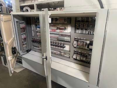 Used Uniloy 350-R2 6-Head Reciprocating Screw Blow Molding Machine