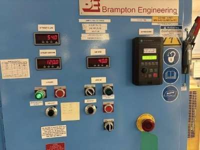 Used 1.5” Brampton Engineering Lab Blown Film Extrusion Line