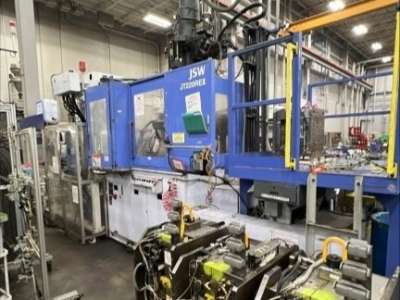 Used 220 Ton JSW JT 220 REII Vertical Rotary Injection Molding Machine