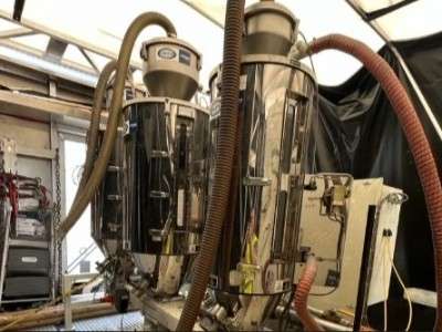 1500 Lb/Hr Una-Dyn Model PCT-1500 10 Hopper Dehumidifying Dryer System