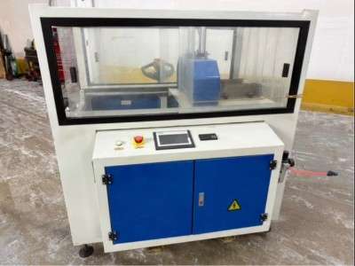 Used 65mm / 132mm Suzhou ACC SJSZ65/132 Conical Twin Screw Profile Co-Extrusion Line