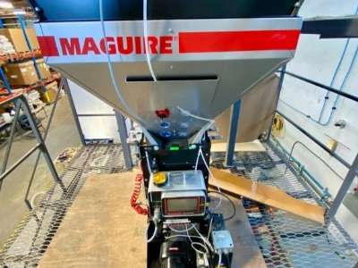 Used 65mm Xinda Model SHJ65 Complete Twin Screw Pelletizing Line