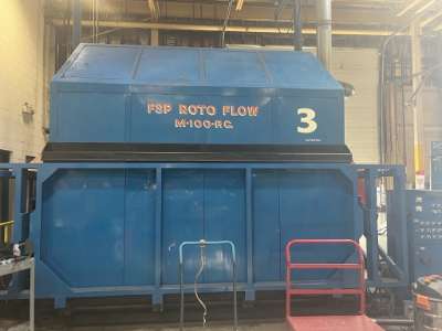 Used FSP Rotoflow M-100PC Clam Shell Rotational Molding Machine