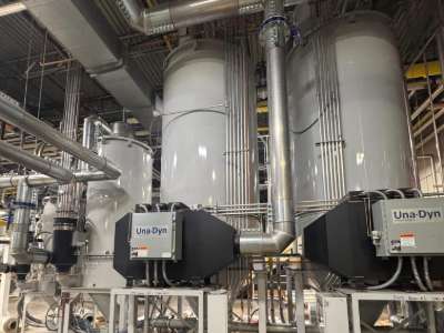Used Una-Dyn DHD-120 Dual Hopper Dryer System