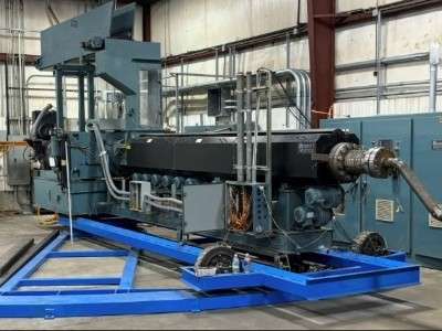 Used 6" Merritt-Davis Standard Polycycle Single Screw Extruder