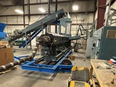 Used 6" Merritt-Davis Standard Polycycle Single Screw Extruder