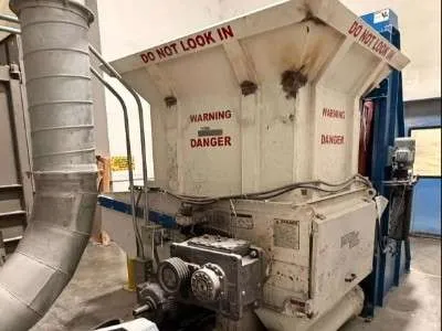Used 40 HP Vecoplan Model RG 42 / 40 XL Single Shaft Shredder