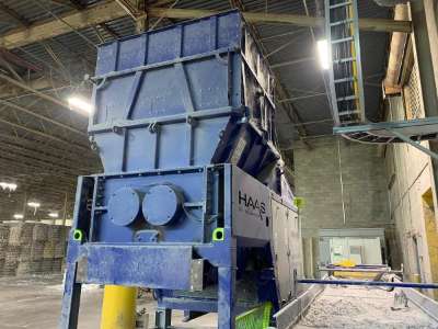 Used 240 HP Haas Shred Tech Model 1500 E Dual Shaft Shredder