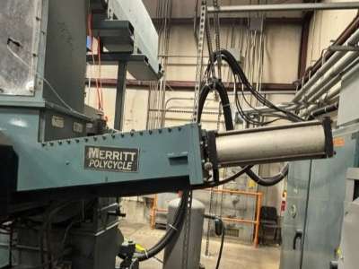 Used 6" Merritt-Davis Standard Polycycle Single Screw Extruder