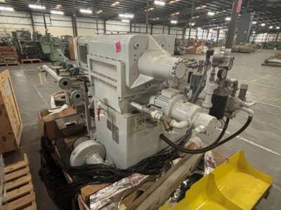 60 HP ICMA San Giorgio MC70-16D Counter Rotating Twin Screw Extruder