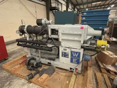 Used Welding Engineers MC70-16LD Counter Rotating Twin Screw Extruder