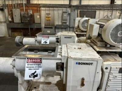 Used 8" Bonnot Model 8EXT.W.TWN.PKR Twin Packer Extruder