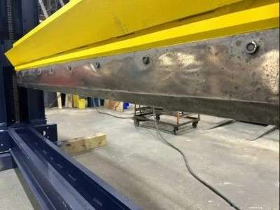 Used 87" Wide Jones Guillotine Roll Splitter