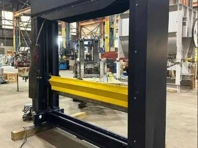 Used 87" Wide Jones Guillotine Roll Splitter