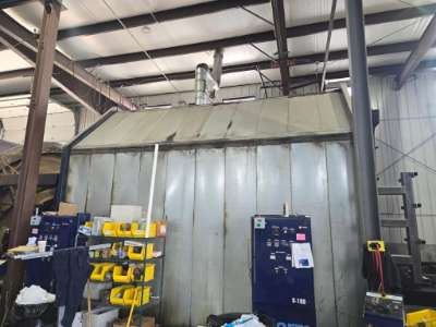 Used STP Storm S-160 Inline Shuttle Rotational Molding Machine