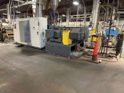 Used 135mm Battenfeld-Cincinnati TS 135 Counter-Rotating Twin Screw Extruder with 65mm Co-Extruder